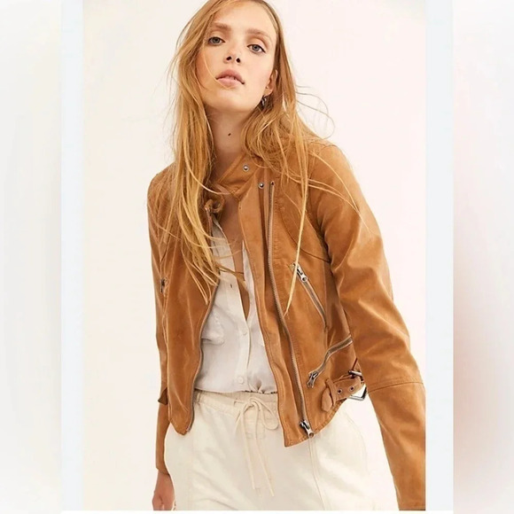 💥Host Pick💥 We The  Free Fenix Vegan Moto Jacket size XS - Picture 1 of 11